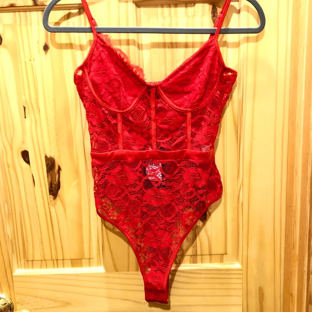Crazy in Love Cupped Lace Bodysuit